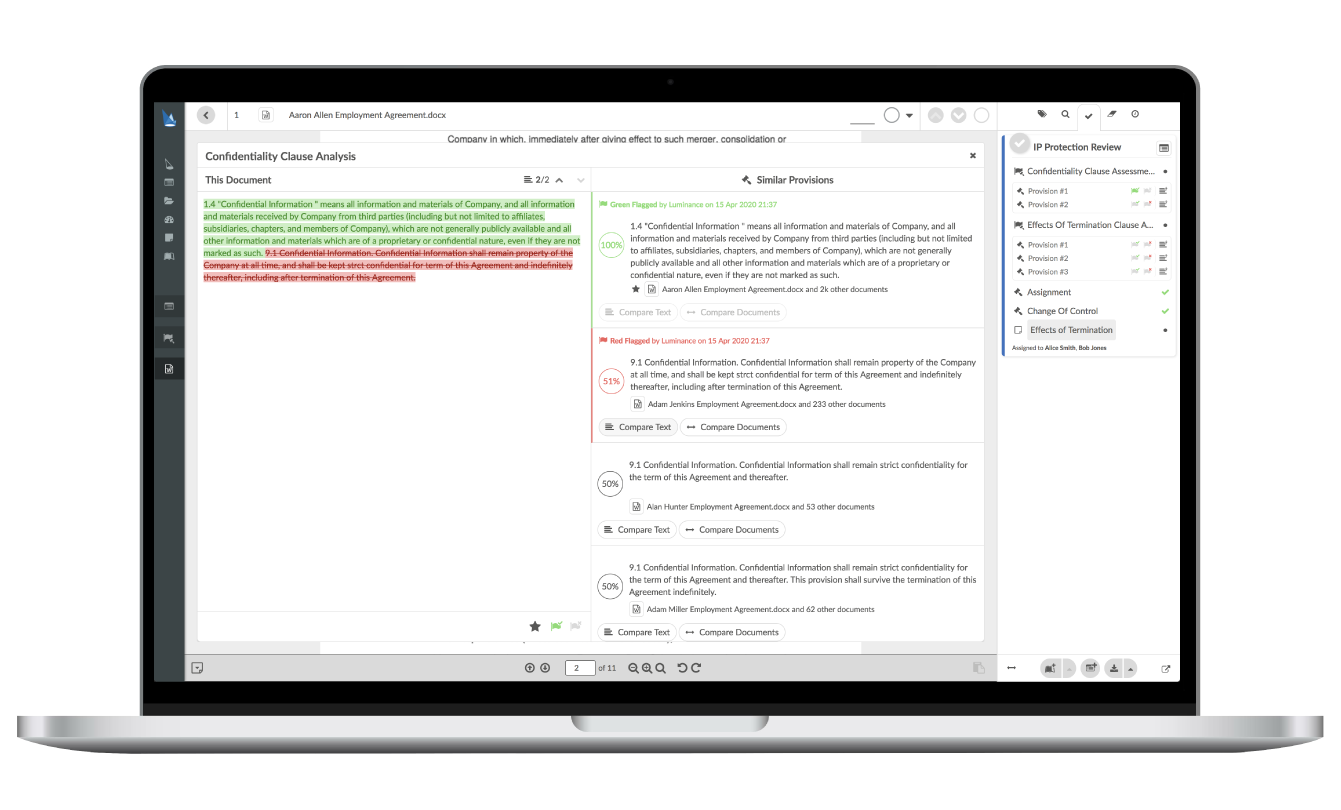 Automatic Document and Clause Compliance