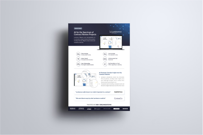 Diligence Product Sheet Image