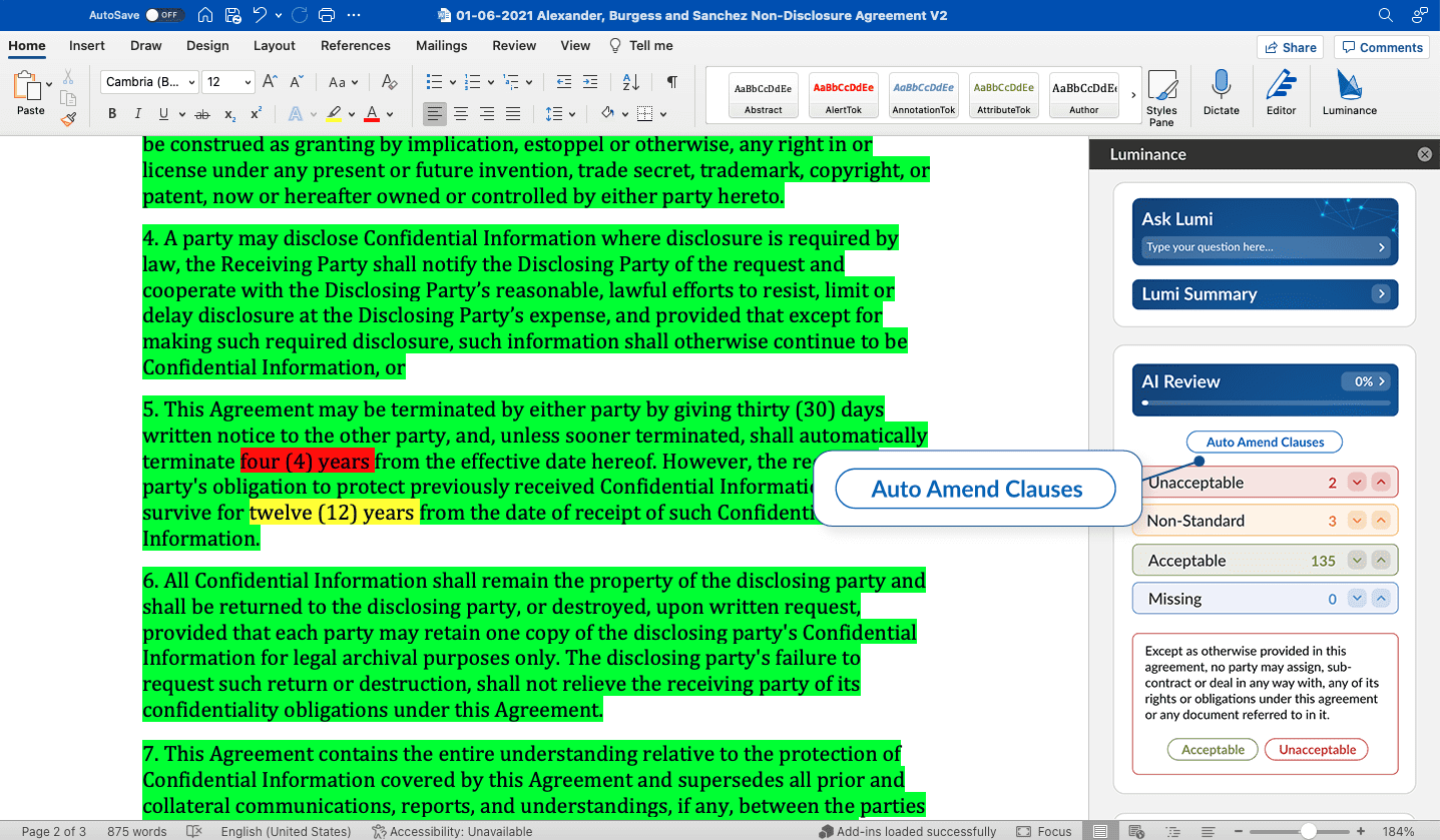 Auto Mark-Up: Redraft Any Contract in a Click