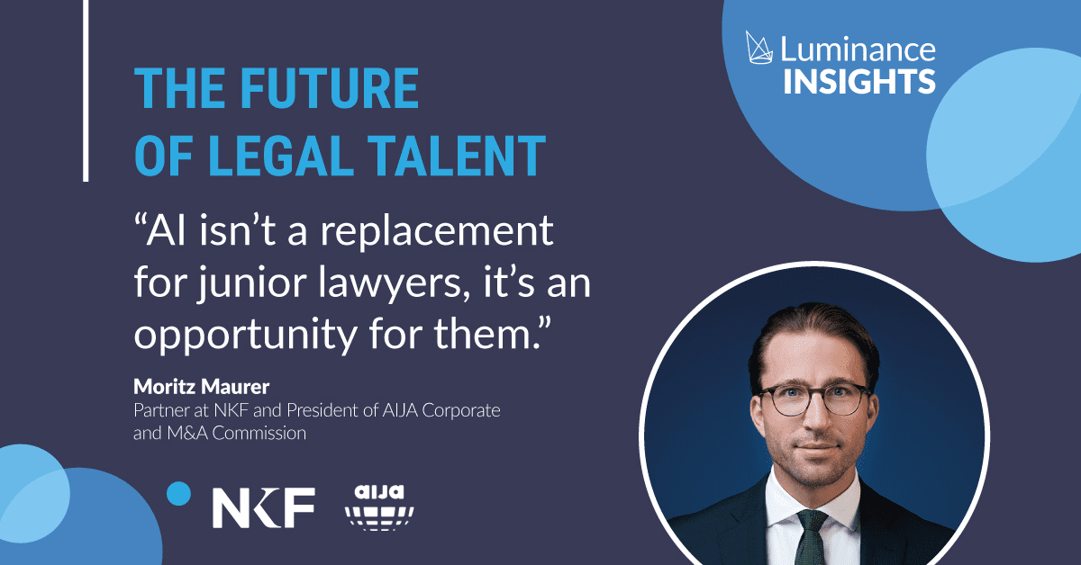 The future of legal talent: Luminance and Moritz Maurer