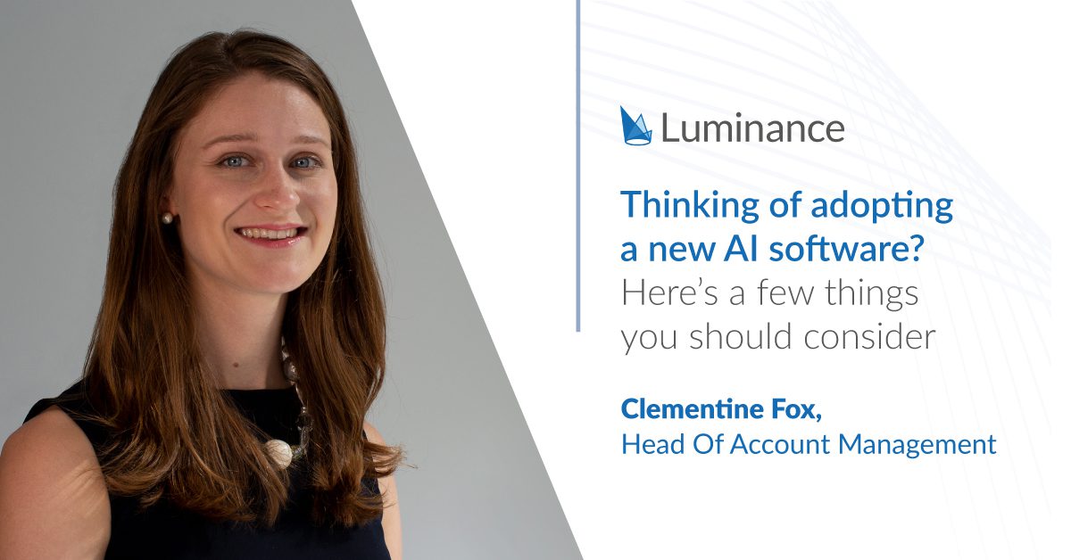 Adopting a new AI software? Here are a few things to consider