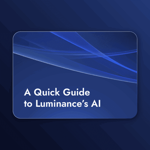 A Quick Guide to Luminance’s AI