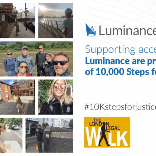 Luminance proudly sponsors the 10,000 Steps for Justice challenge