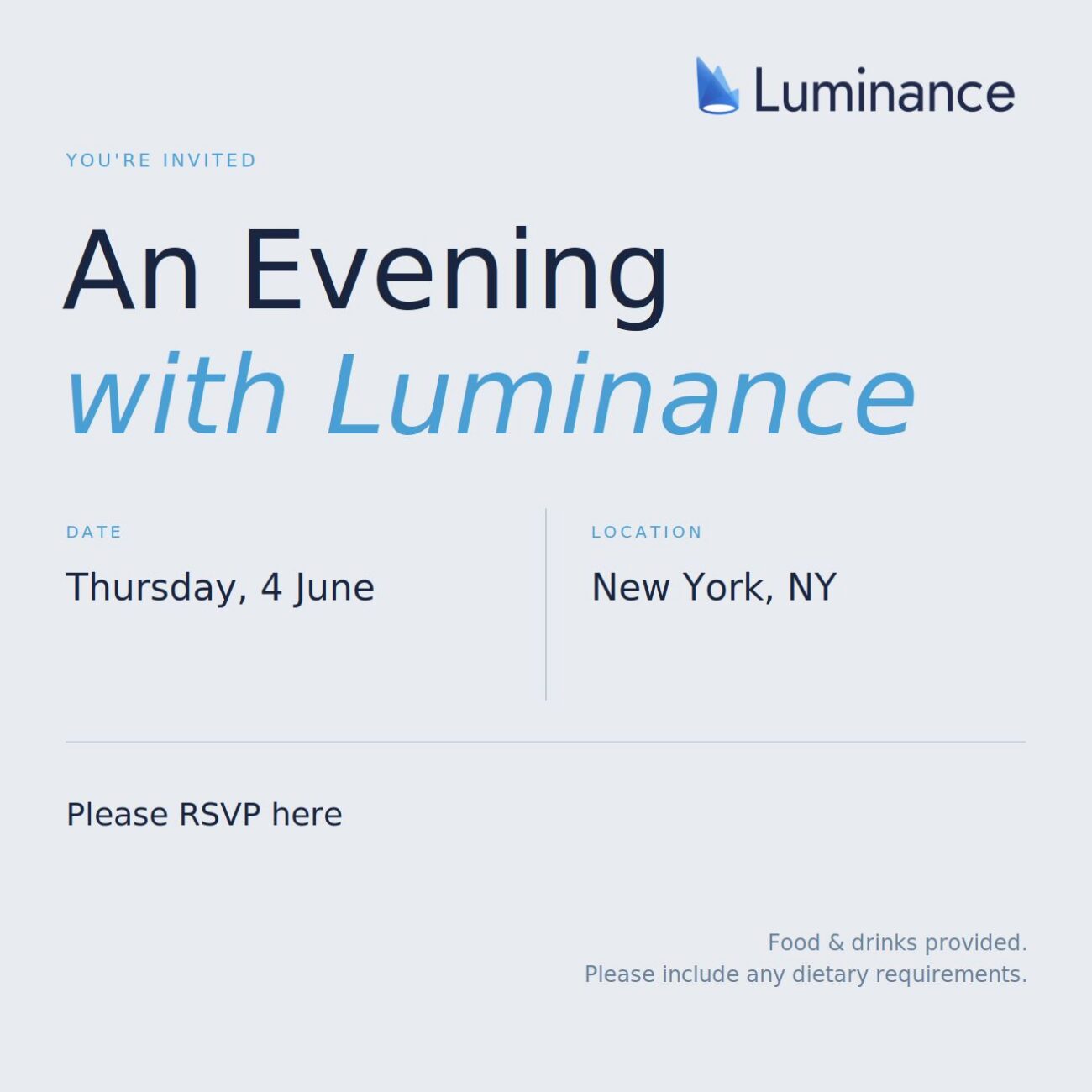 Luminance NYC Recruitment Event