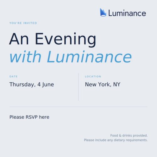 Luminance NYC Recruitment Event
