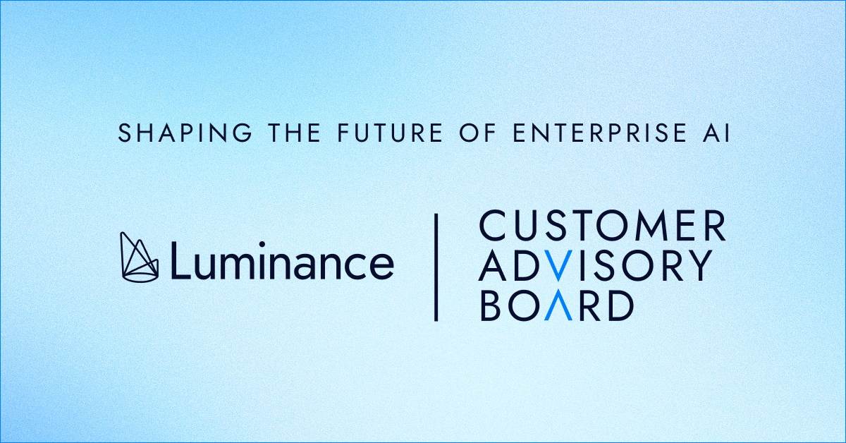 Luminance Launches Customer Advisory Board to Bring Together Leaders Shaping the Adoption of Enterprise AI and Contract Intelligence